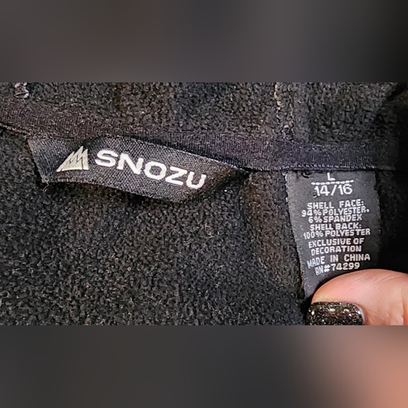 Snozu Boys Black Dot Camouflage Jacket, Size Large, EUC - Picture 3 of 7